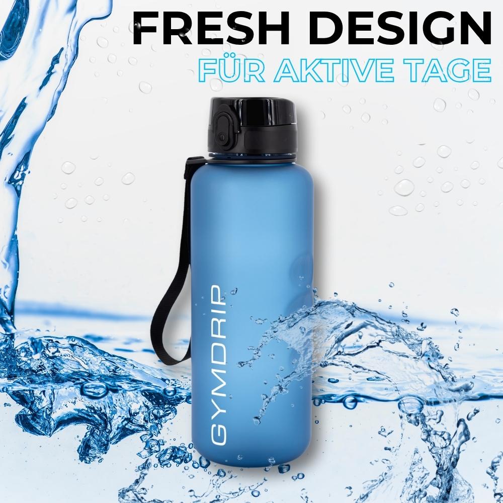 Sport Trinkflasche GymDrip PremiumBottle – 1500 ml für intensives Training