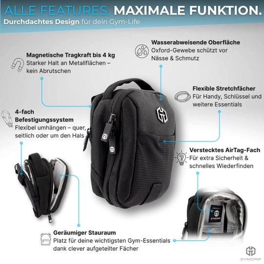 Umhängetasche Magnetisch | Gym-Bag Fitness – Magnetic-Bag
