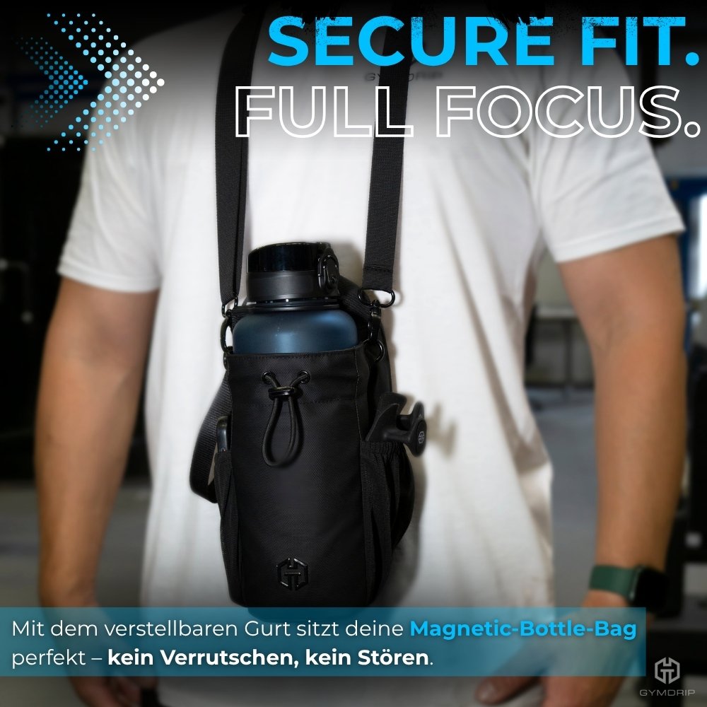 Flaschenhalter Sporttasche | Gym-Bag Fitness – Magnetic-Bottle-Bag