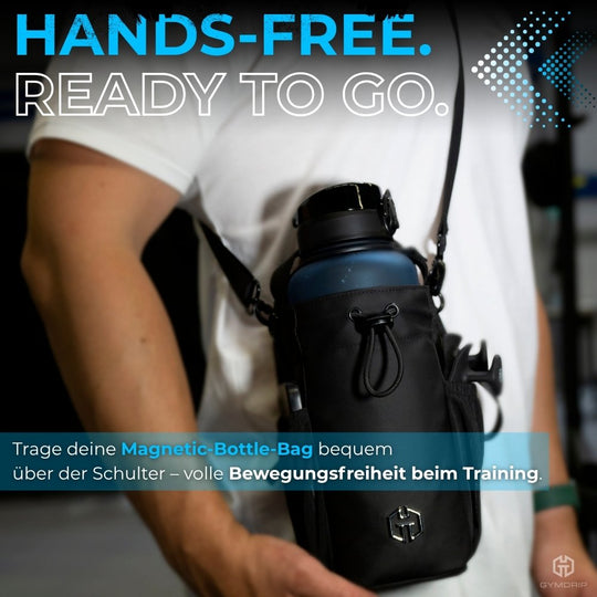 Flaschenhalter Sporttasche | Gym-Bag Fitness – Magnetic-Bottle-Bag