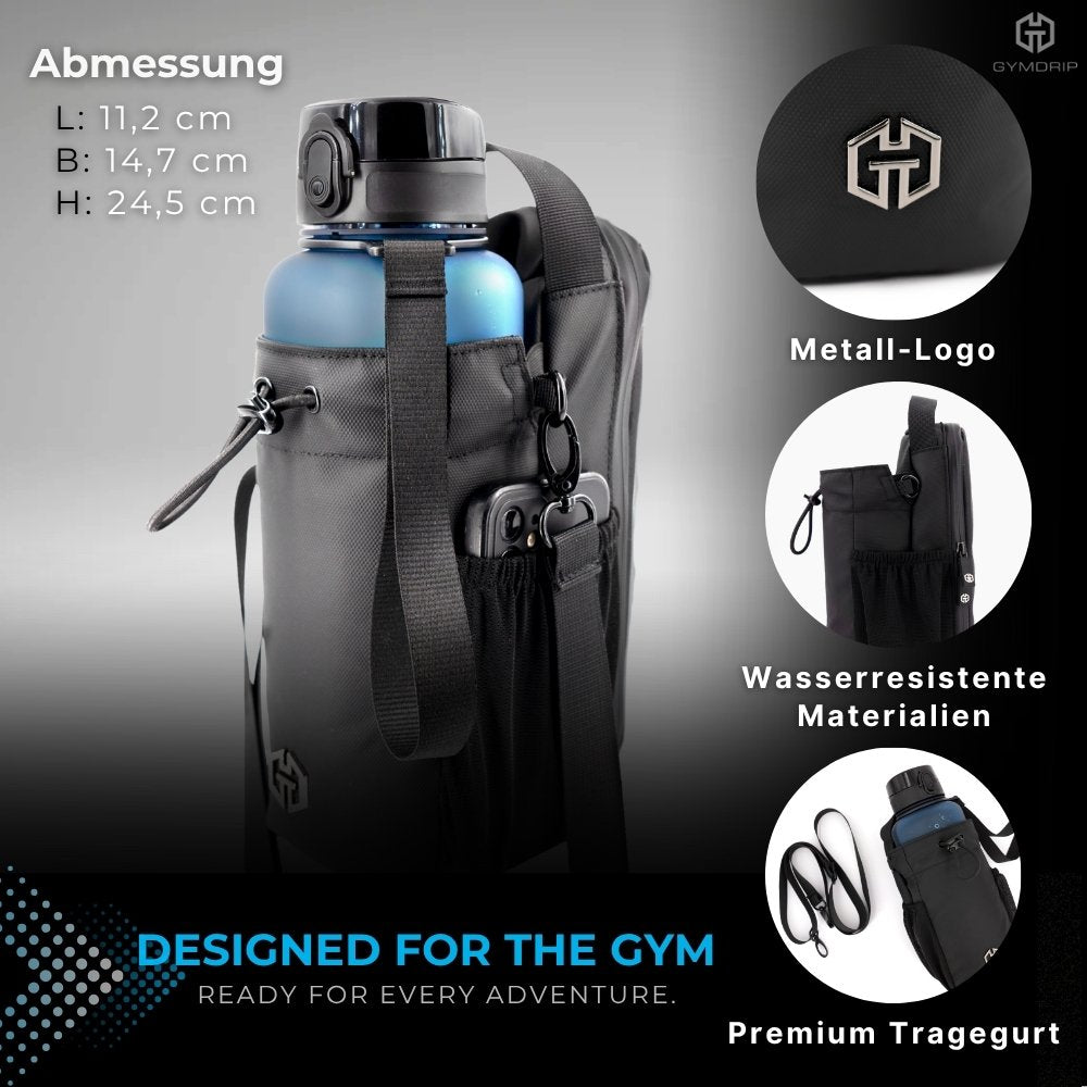 Flaschenhalter Sporttasche | Gym-Bag Fitness – Magnetic-Bottle-Bag