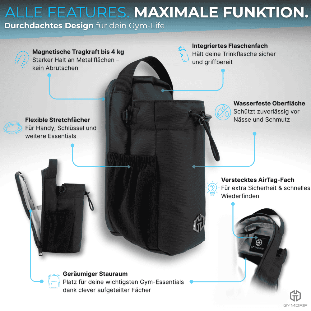 Magnetic-Bottle-Bag – fürs Gym & unterwegs
